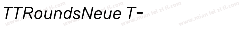 TTRoundsNeue T字体转换